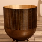 Кашпо "Голди" металл (набор 2 шт), диаметр 30 и 26 см - Фото 3