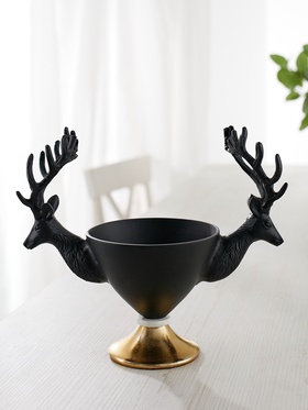 Конфетница «Олени», 30×14.5×24 см, алюминий