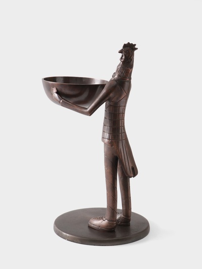 Конфетница «Петушок угощает», 21×25×41 см, алюминий