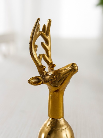Колокольчик «Олень», 7.5×7.5×19 см, алюминий