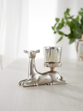 Подсвечник «Оленёнок», 15×6×11 см, алюминий