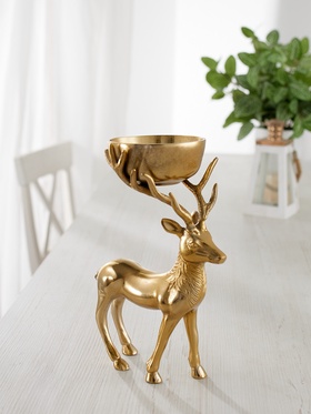 Подсвечник «Олень», 19×12×28 см, алюминий