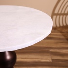 Стол кофейный 41х41х57 см, алюминий/мрамор - Фото 4