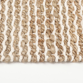 Ковер Этель Natural 70*140см, 40%хлопок/ 60% джут, 2000 гр/м2