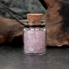 Сувенир-бутылка с натуральными камнями "Розовый Кварц", 3 х 2 см - фото 321570056