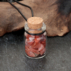 Сувенир-бутылка с натуральными камнями "Сердолик", 3 х 2 см - Фото 2