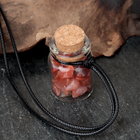 Сувенир-бутылка с натуральными камнями "Сердолик", 3 х 2 см - Фото 3