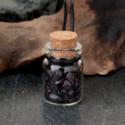 Сувенир-бутылка с натуральными камнями "Гранат", 3 х 2 см - Фото 2