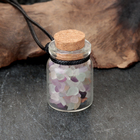 Сувенир-бутылка с натуральными камнями "Флюорит", 3х2см - Фото 2