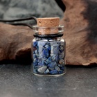 Сувенир-бутылка с натуральными камнями "Лазурит", 3х2см - фото 300917460