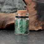 Сувенир-бутылка с натуральными камнями "Зеленый Авантюрин", 3х2см - фото 321570101