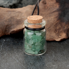 Сувенир-бутылка с натуральными камнями "Зеленый Авантюрин", 3х2см - Фото 2
