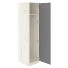 Шкаф-пенал «Люсси», 504×588×2120 мм, 1 дверь, цвет дуб крафт белый / шифер серый - Фото 3