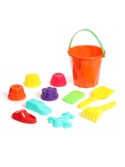 Набор игрушек для песочницы «Непоседа», 11 предметов: ведро, лопатка, грабельки, 8 формочек - Фото 12