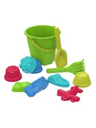 Набор игрушек для песочницы «Непоседа», 11 предметов: ведро, лопатка, грабельки, 8 формочек - Фото 4