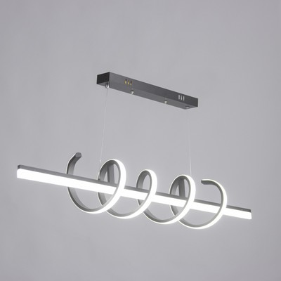 Светильник «Вихрь» LEd=38 Вт 6000К чёрный 100×18-110 см