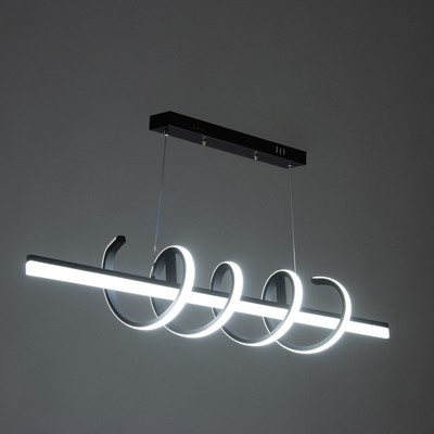 Светильник «Вихрь» LEd=38 Вт 6000К чёрный 100×18-110 см