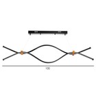 Светильник "Волны" LED 32Вт 6000К чёрный 100х18-85 см 9456023 Светильник "Волны" LED 32Вт 6000К чёрный 100х18-85 см 9456023