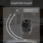 Смеситель для кухни ZEIN Z3780, однорычажный, вытяжной излив, аэратор 2 режима, графит - Фото 3