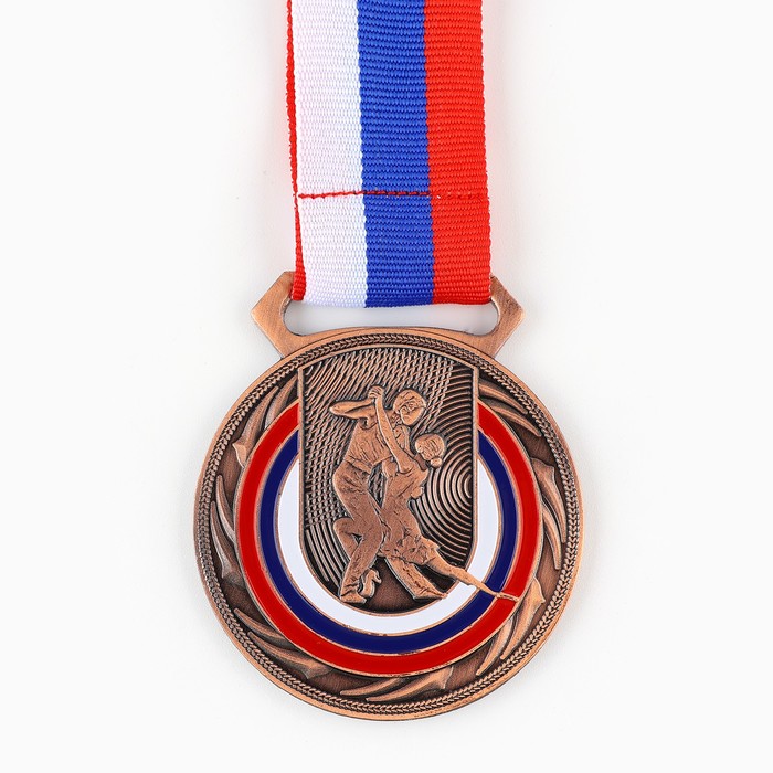 Медаль тематическая 192, «Танцы», d= 5 см. Цвет бронза. С лентой - Фото 1