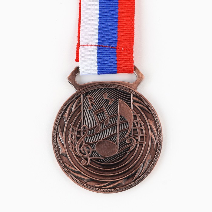 Медаль тематическая 196 «Музыка», бронза, d = 5 см - Фото 1