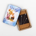 Игольница магнитная «Magic craft», 8 × 5,5 см, цвет голубой - фото 9798048