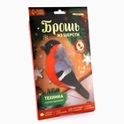 Валяние из шерсти на новый год. Брошь своими руками «Снегирь», новогодний набор для творчества - Фото 2
