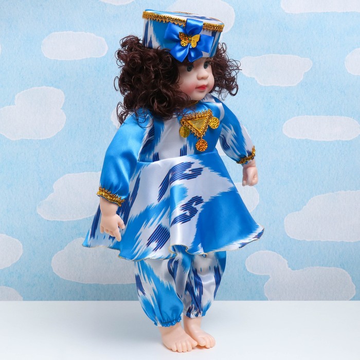 Кукла в национальном узбекском наряде 60см, микс - фото 1906724435