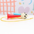 Дудка болельщика детская "Горн - Футбольный мяч", пластик, 16 см, микс - фото 4508529