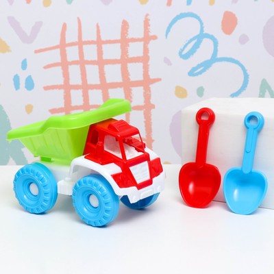 Набор детский "Грузовик": 3 игрушки для песочницы, 16 х 12 х 12 см, микс