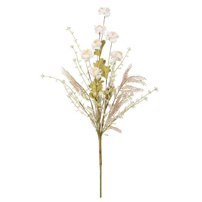 Искусственный цветок «Гвоздика полевая», высота 60 см, цвет кремовый - Фото 1