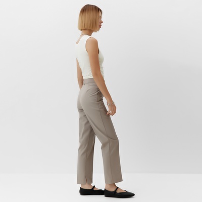 Брюки женские зауженные MINAKU: Casual Collection, бежевые, размер 48