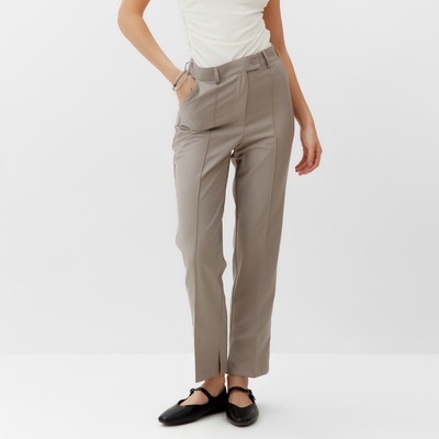 Брюки женские MINAKU: Casual Collection, бежевые, размер 50