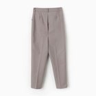 Брюки женские MINAKU: Casual Collection цвет бежевый, р-р 50 - Фото 9