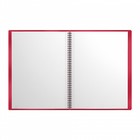 Папка 30 вкладышей на спирали, А4, 600 мкм, ErichKrause "Classic Words", текстура "песок", красная, микс - фото 24035439