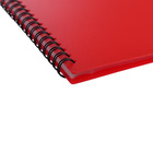 Папка 30 вкладышей на спирали, А4, 600 мкм, ErichKrause "Classic Words", текстура "песок", красная, микс - фото 24093942