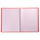 Папка 30 вкладышей на спирали, А4, 600 мкм, ErichKrause "Classic Words", текстура "песок", красная, микс - фото 24093943