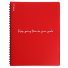 Папка 30 вкладышей на спирали, А4, 600 мкм, ErichKrause "Classic Words", текстура "песок", красная, микс - фото 24093944