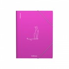 Папка на резинках А4 ErichKrause Neon Animals, розовый, микс - фото 9798234