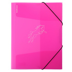 Папка на резинках А4 ErichKrause Neon Animals, розовый, микс - фото 9798236