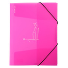 Папка на резинках А4 ErichKrause Neon Animals, розовый, микс - фото 9900041