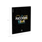 Тетрадь предметная РУССКИЙ ЯЗЫК, 48 листов в линейку, ErichKrause Inscription, обложка мелованный картон, твин-лак, блок офсет 100% белизна, инфо-блок (комплект 5 шт) - фото 25432852