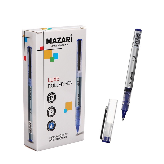 Ручка-роллер Mazari LUXE, синяя, 0.5 мм, картонная упаковка - Фото 1