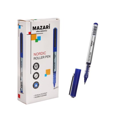 Ручка-роллер Mazari NORDIC, синяя, 0.5 мм, картонная упаковка