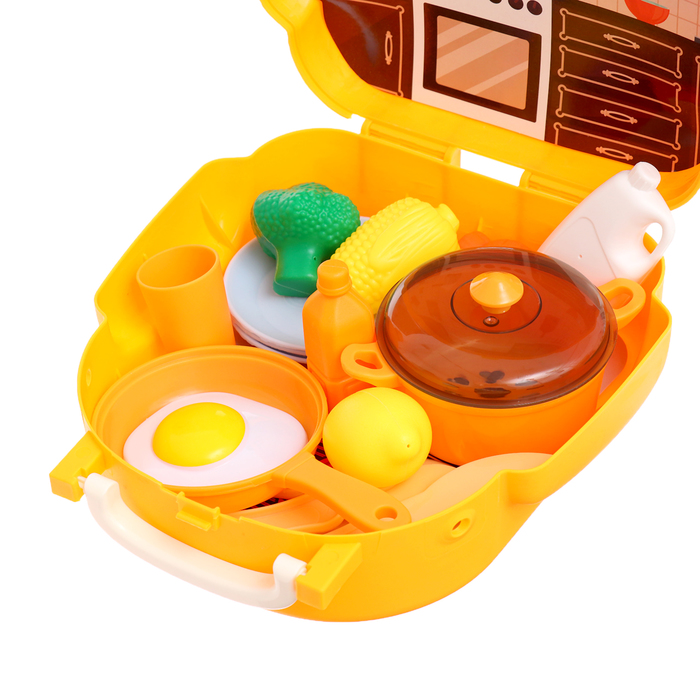 Игровой набор кухни «Юный поварёнок», в чемодане - фото 1897922973