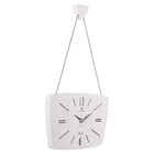 Часы настенные "Ретро", корпус белый с серебром, 27 х 18 см, АА - Фото 3