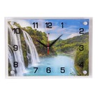 Часы настенные интерьерные "Водопад", бесшумные, 35 х 25 см, АА - фото 321572049