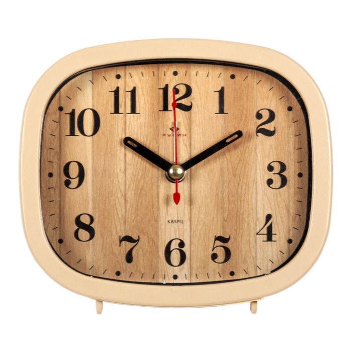 Часы - будильник настольные "Дерево", дискретный ход, 12.5 х 10.5 см, АА - Фото 1