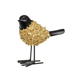 Декоративная «Птица», 160×80×150 мм, цвет золотой / чёрный