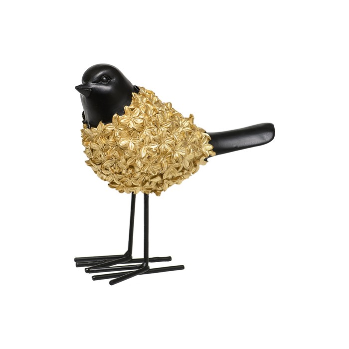 Декоративная «Птица», 160×80×150 мм, цвет золотой / чёрный - Фото 1